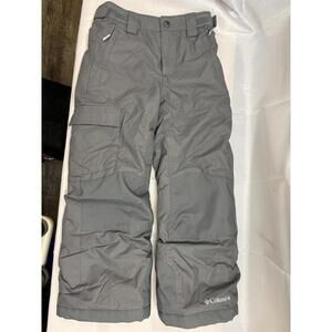Columbia Bugaboo Kids Ski Pants Size XS Omni-Heat Insulated Grey EUC